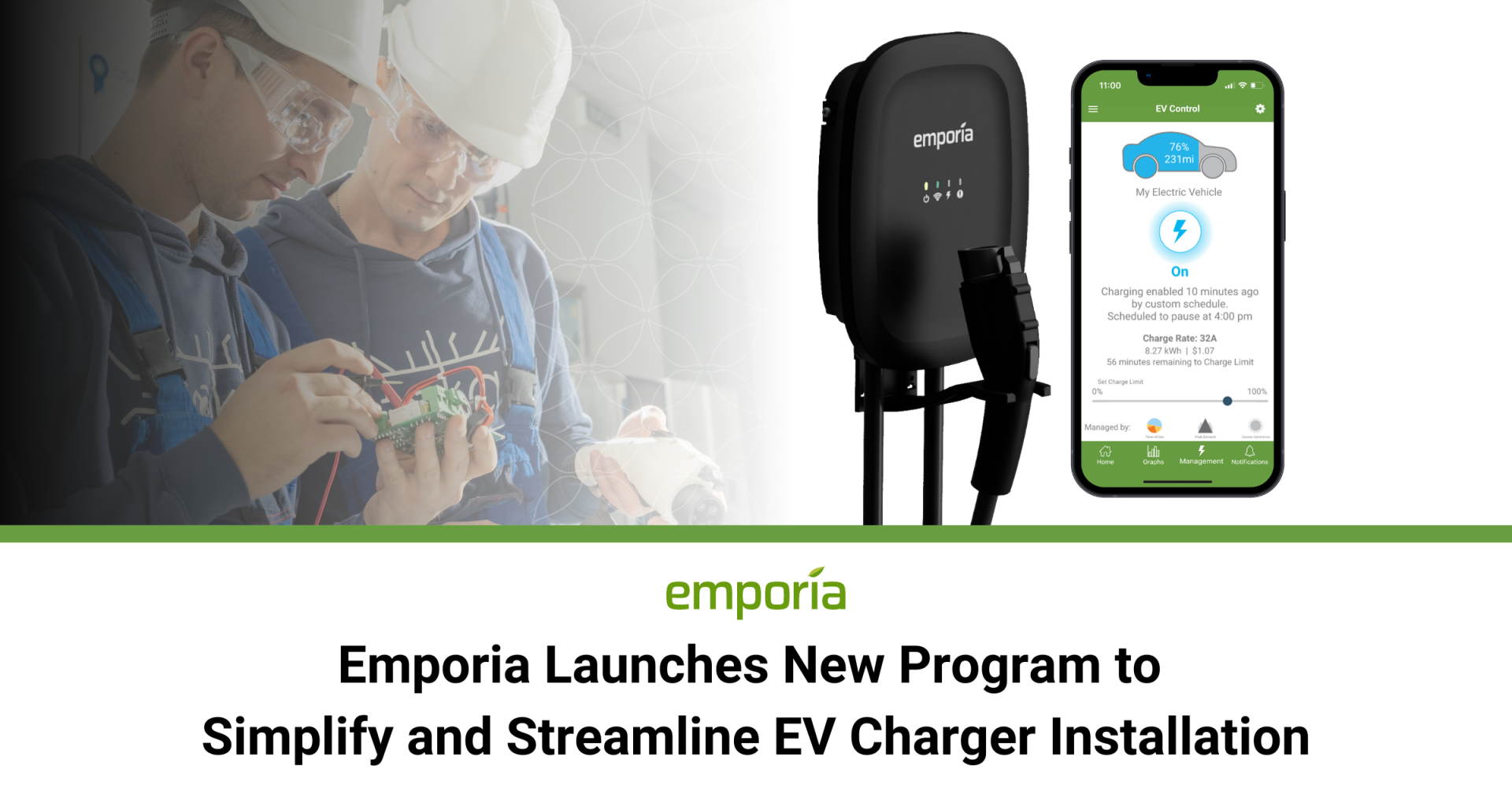 Emporia Launches a Program to Simplify EV Charger Installation