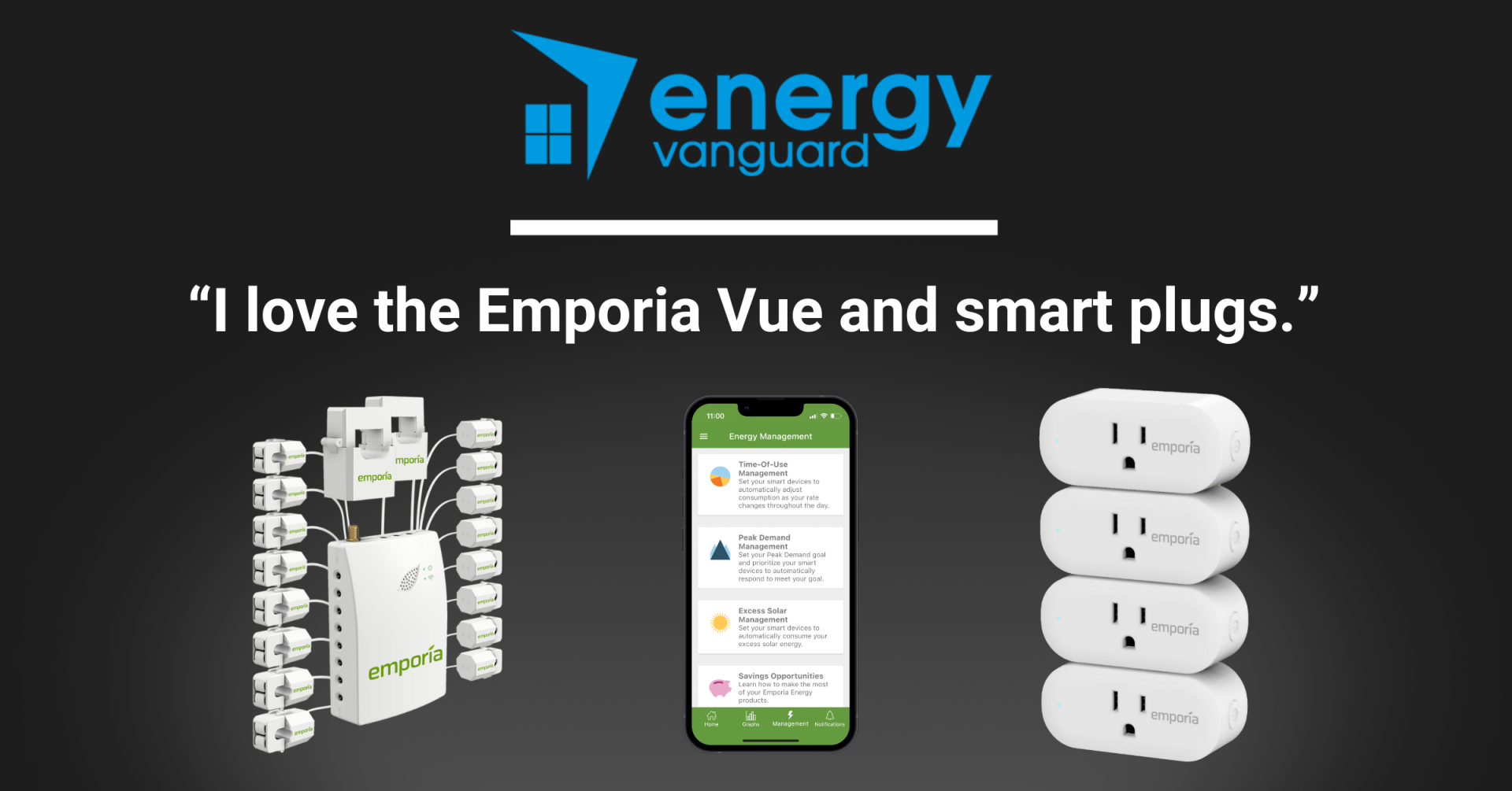Energy Vanguard: "I love the Emporia Vue and smart plugs"